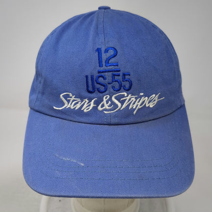 New England Cap Baseball Cap Blue One Size Strapback Hat Stars & Stripes US-55