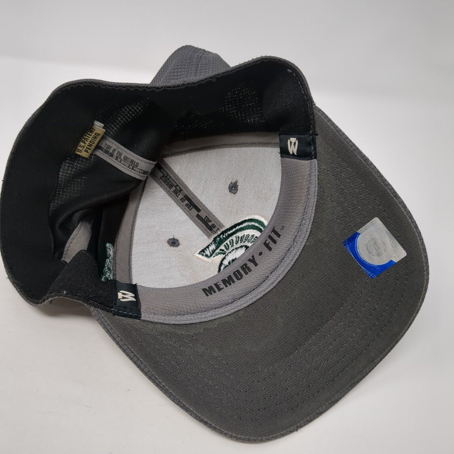 Spartans Fitted Hat Gray One Size Memory Fit Stretch Embroidered Logo