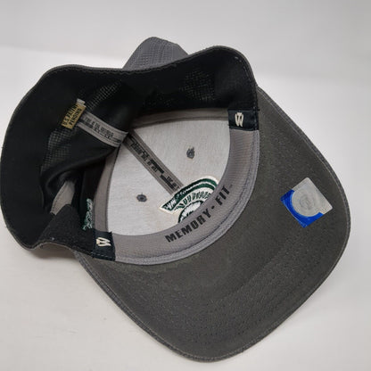 Spartans Fitted Hat Gray One Size Memory Fit Stretch Embroidered Logo