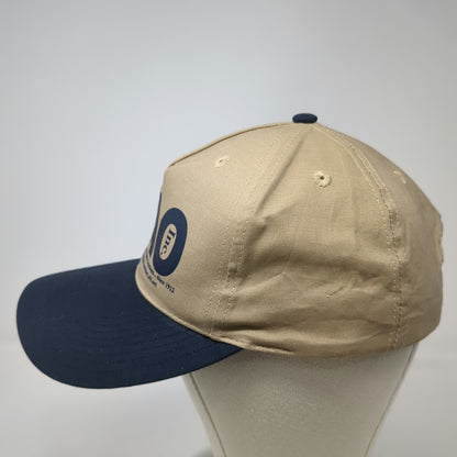 Lite Pro 5 Panel Beige Blue Vintage Snapback Industrial NAO Inc Cotton Hat