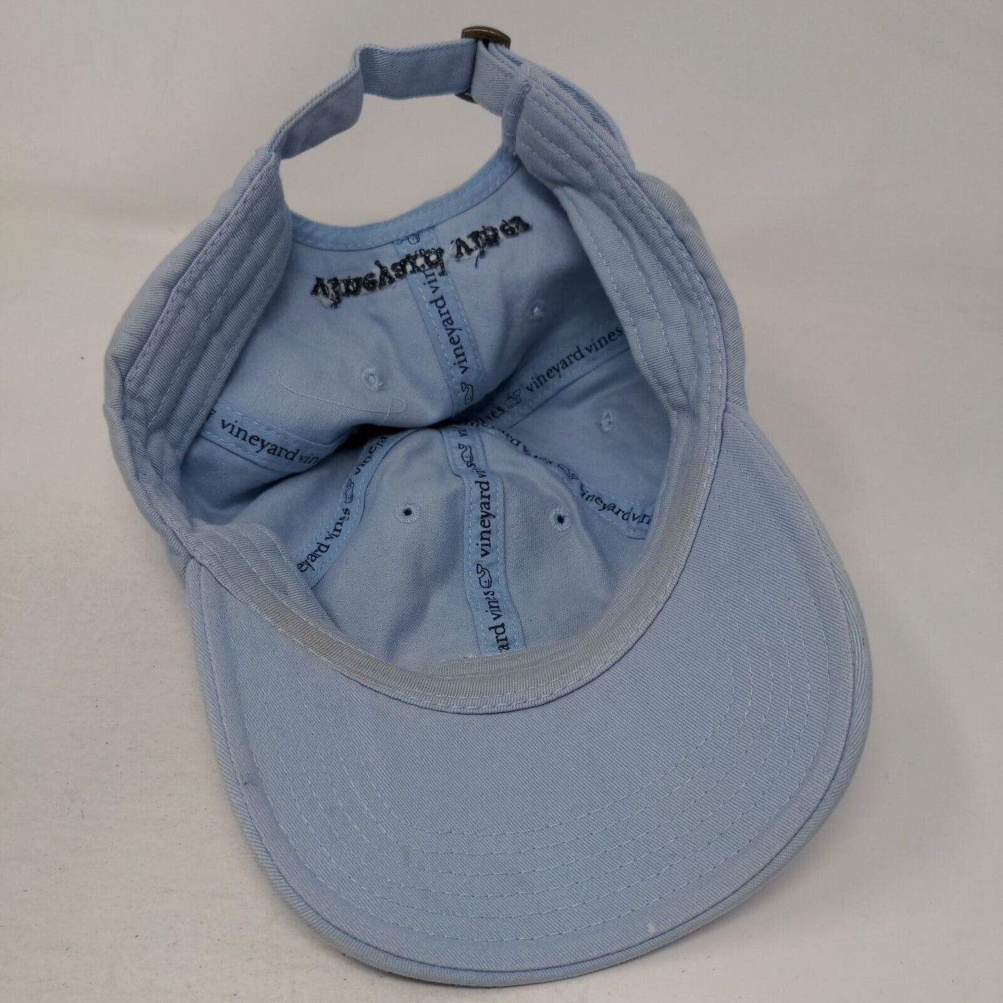 Vineyard Vines Slideback Hat Blue One Size Adjustable Embroidered 6 Panel