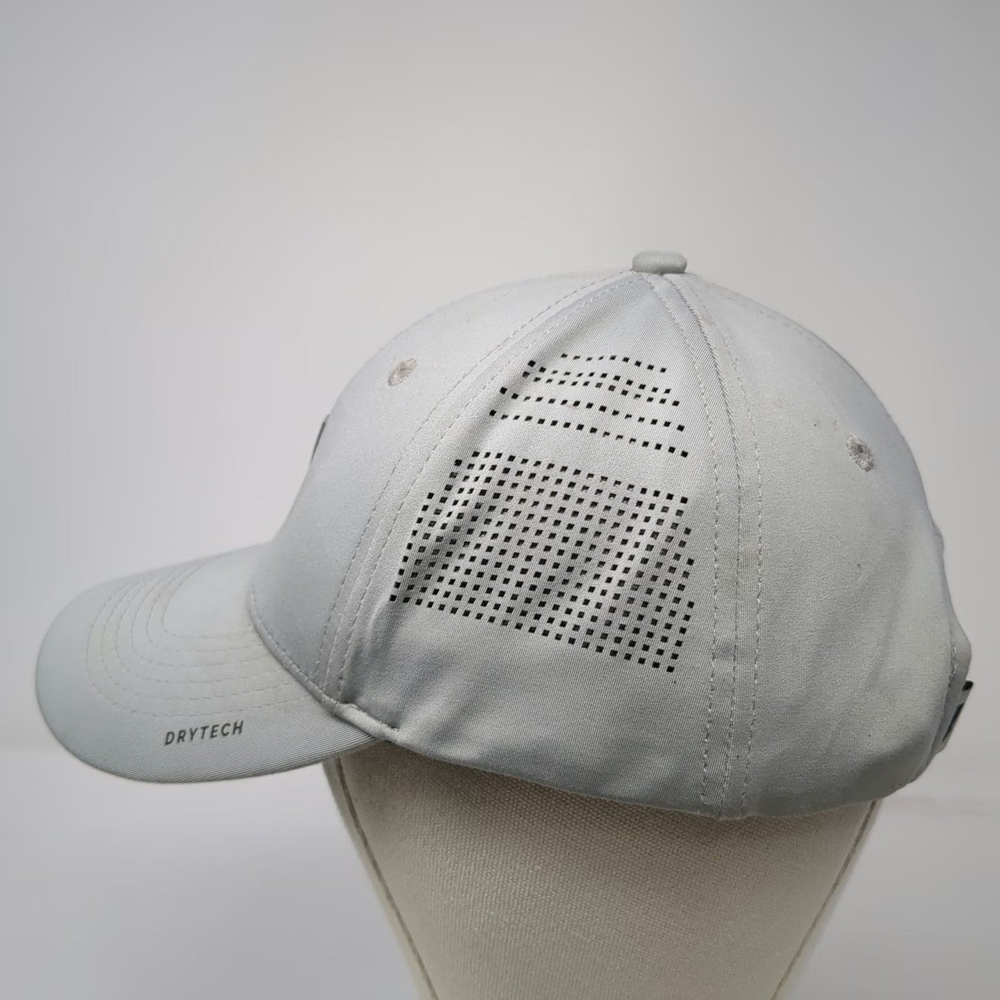 1LL Snapback Hat Gray M Perforated Sides Drytech One Less Do More Performance