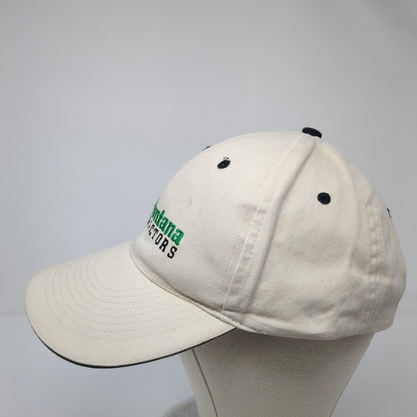 Montana Tractors Leader In Quality Strapback Hat Tan OS Embroidered 6 Panel