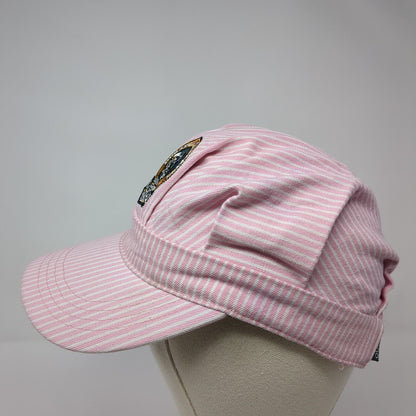 Durango & Silverton Train Conductor's Strapback Hat Pink One Size Striped