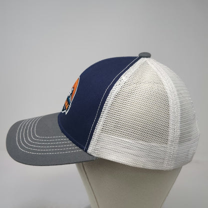 Continental Divide Blue Gray White Montana 1889 Trucker Hat One Size Snapback