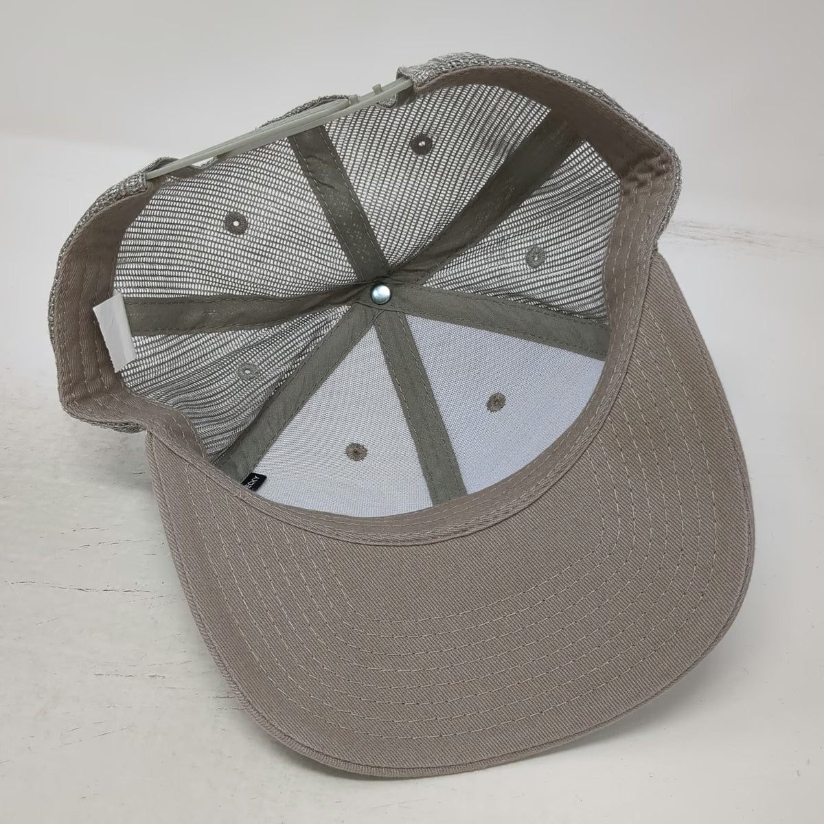 Decky Trucker Hat Gray One Size Snapback Mesh Big Black Hawk Aviation Helicopter