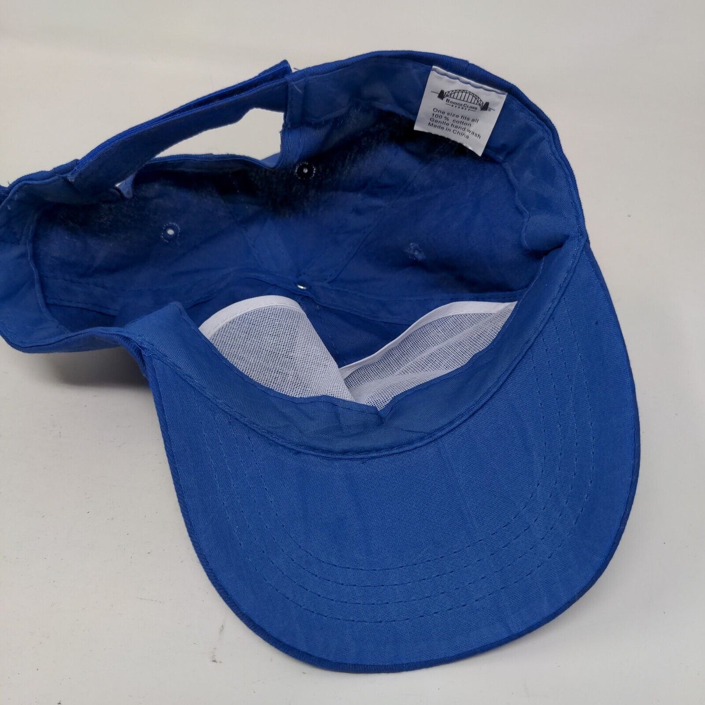 Bridgeclimb Sydney Strapback Hat Blue OSFA Adjustable 6 Panel Cotton
