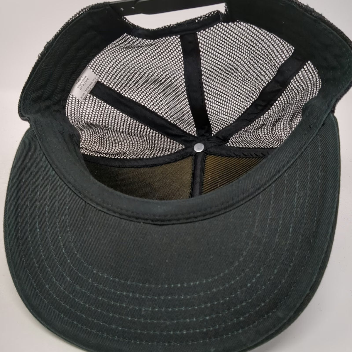 Traeger Trucker Hat Black One Size Snapback Mesh Back Logo Patch Mountain