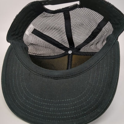 Traeger Trucker Hat Black One Size Snapback Mesh Back Logo Patch Mountain