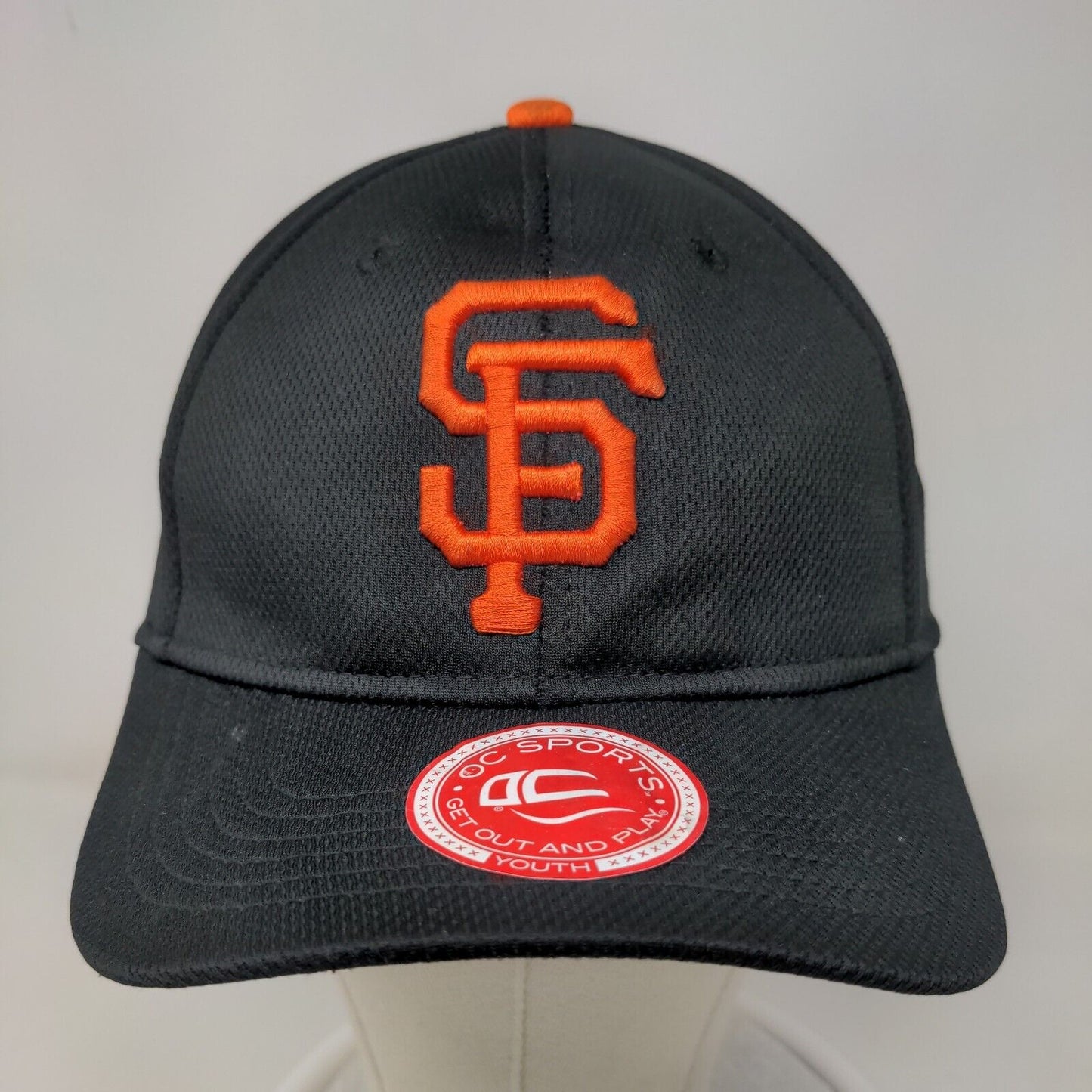 OC Sports Boy's Strapback Hat Black Embroidered San Francisco Giants Logo Youth