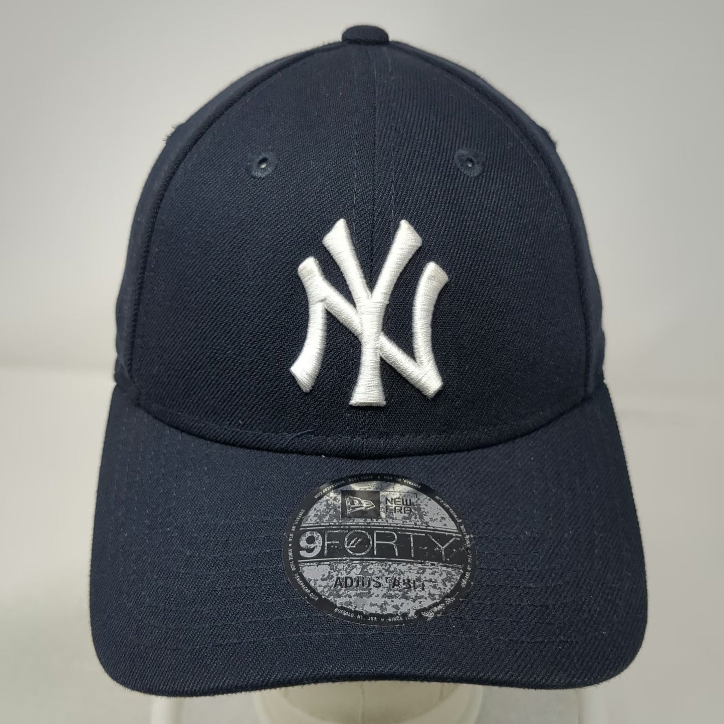 New York Yankees MLB New Era Baseball Cap Blue White One Size Adjustable Strap