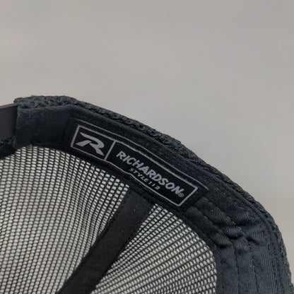 VisionTek Patch Snapback Mesh Back Trucker Hat Black Adjustable