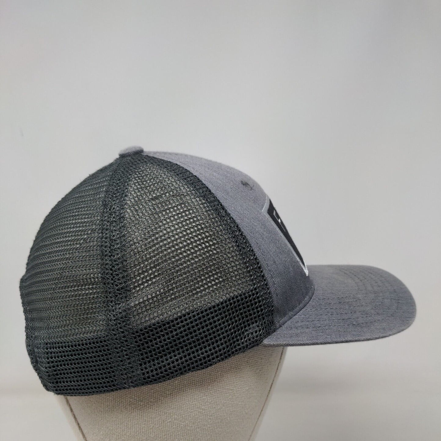 Free Fly Snapback Mesh Back Trucker Hat Gray One Size Embroidered
