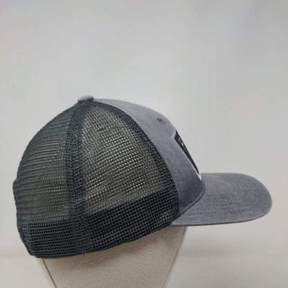 Free Fly Snapback Mesh Back Trucker Hat Gray One Size Embroidered