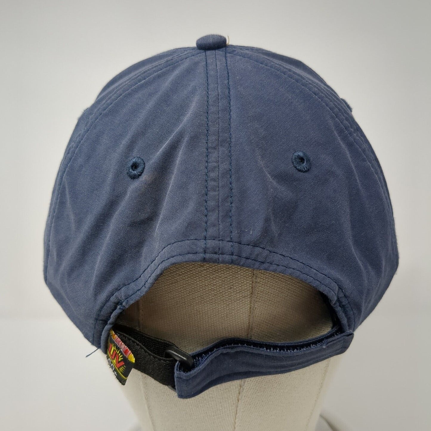 Adams Strapback Hat Blue One Size Adjustable Sunblock 50+ UPF Blank