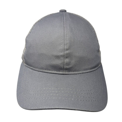 C.C Exclusives Strapback Trucker Hat Gray One Size Ponytail Blank