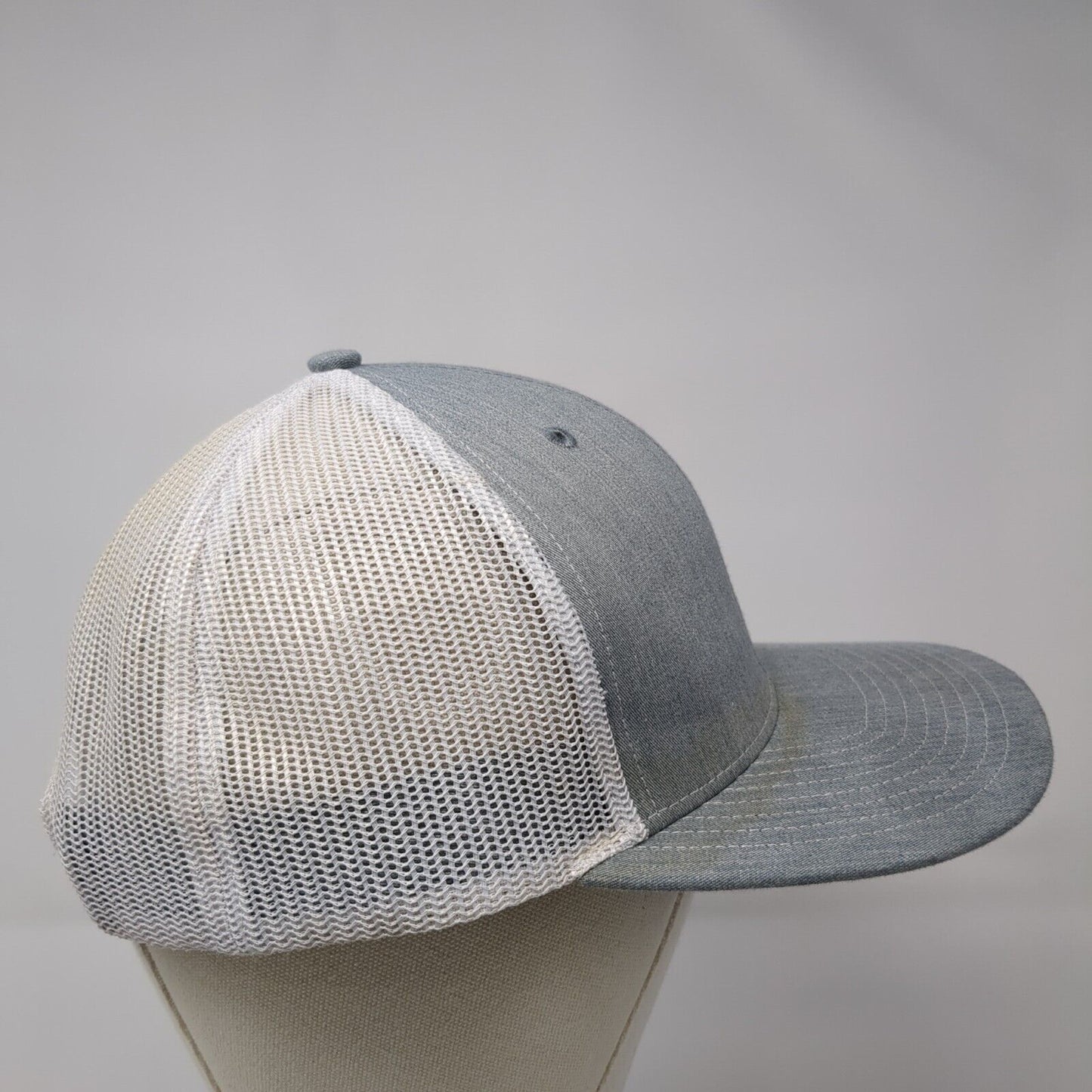 Nampa Floors & Interiors Snapback Trucker Hat Gray OS Adjustable Mesh Richardson