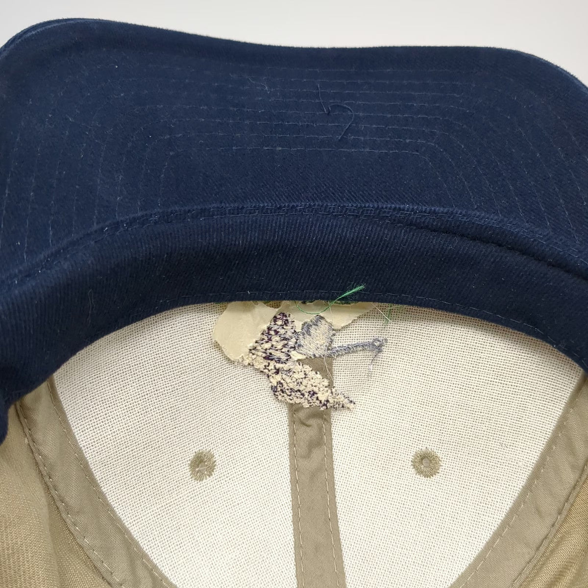 Port Authority Baseball Cap Beige Blue One Size Strapback Mountain Shadows Hat