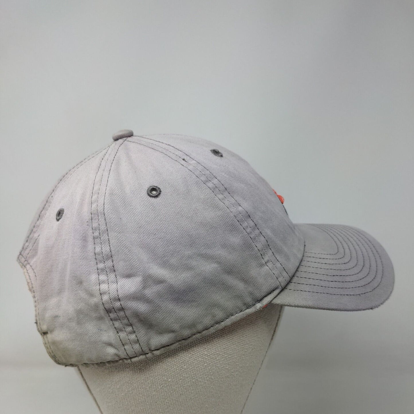 Adidas Slideback Hat Grayish-Blue OSFA Adjustable Embroidered Vented Holes