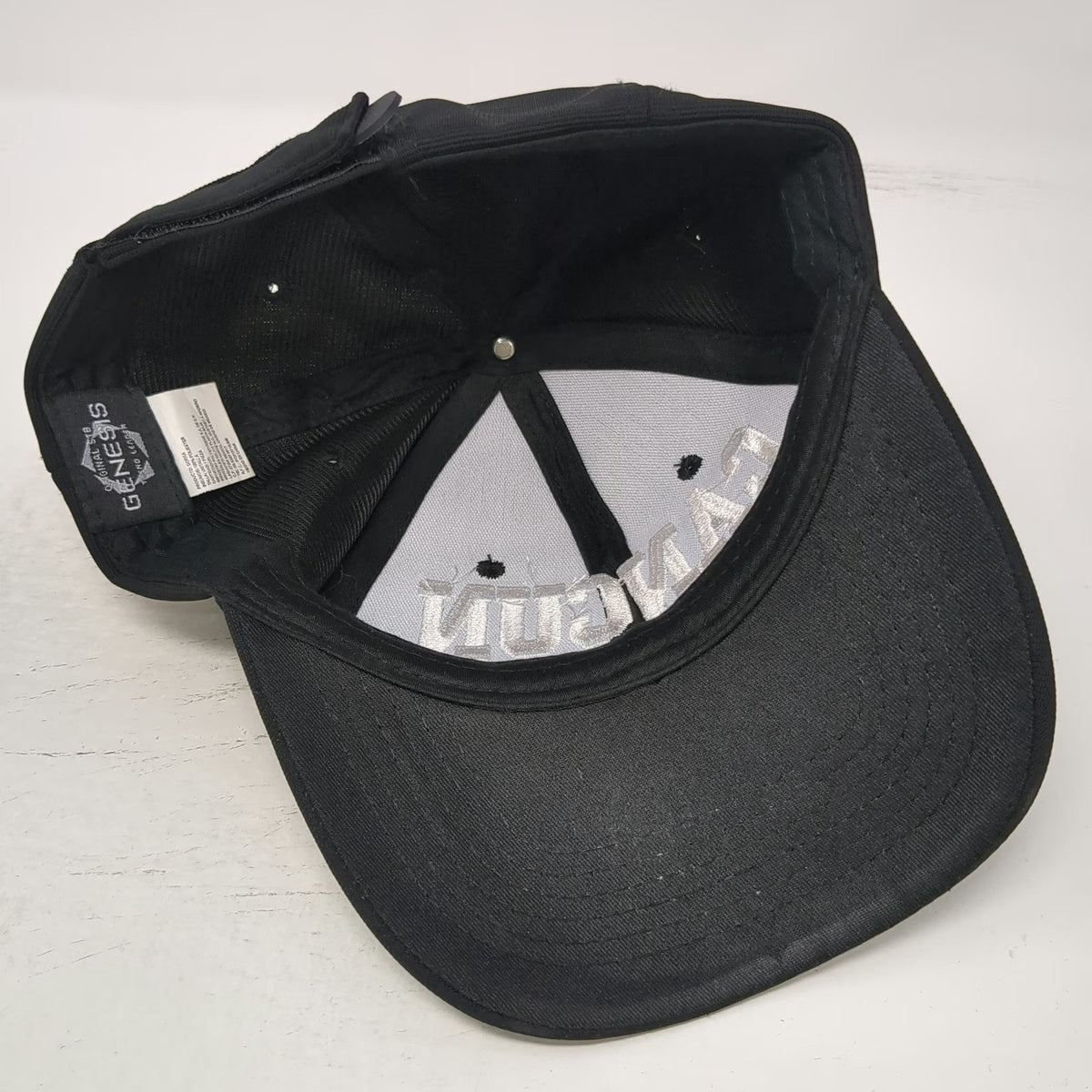 Genesis Baseball Cap Black One Size Cancun Mexico Embroidered Adjustable Hat