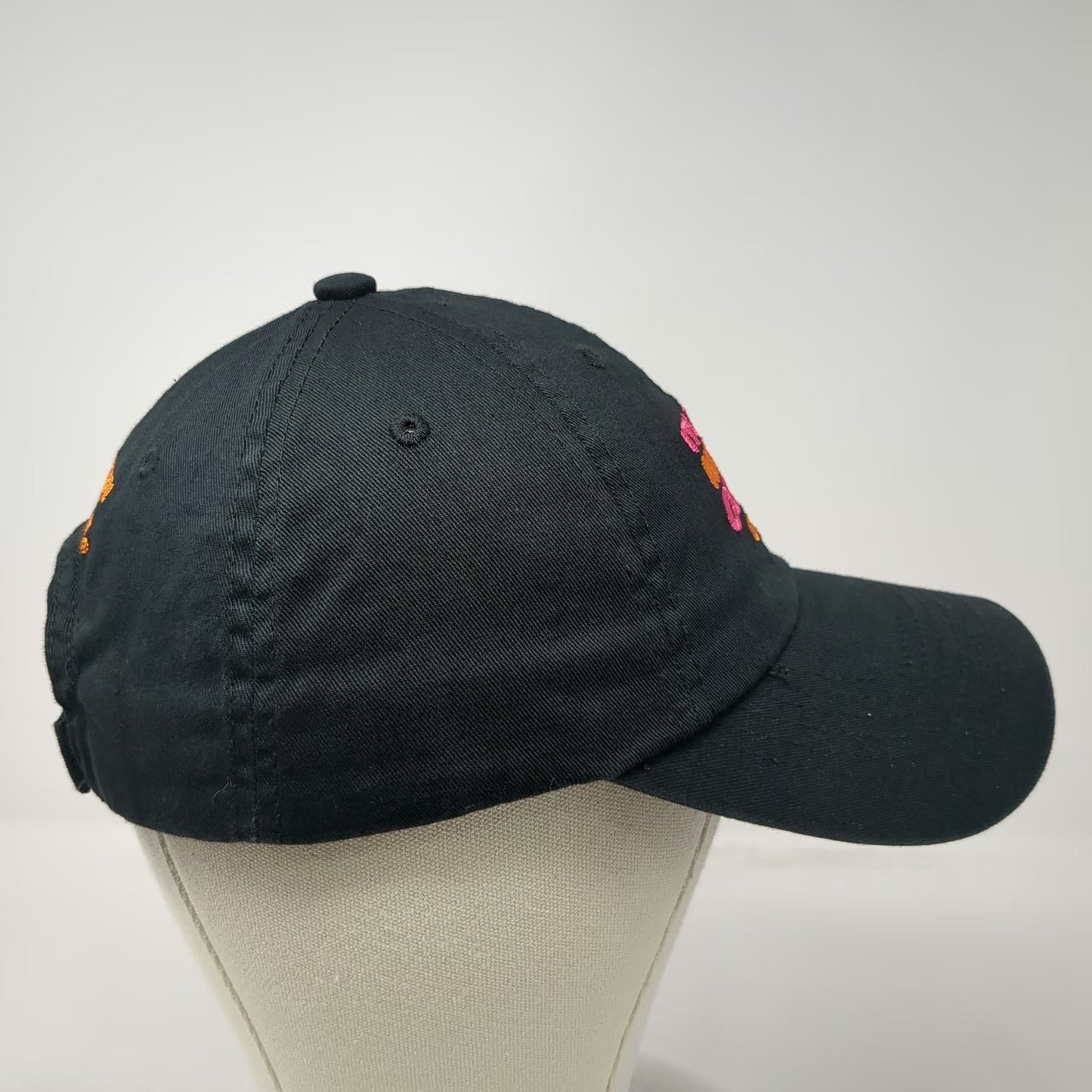 Dunkin Donuts Coffee Baseball Cap Black One Size DD Perks Strapback Hat
