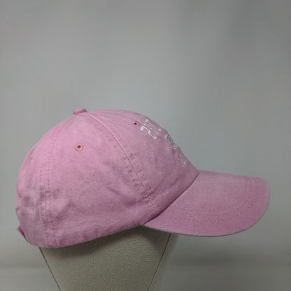 Petosky Michigan Est. 1879 Strapback Hat Pink One Size Adjustbale Embroidered