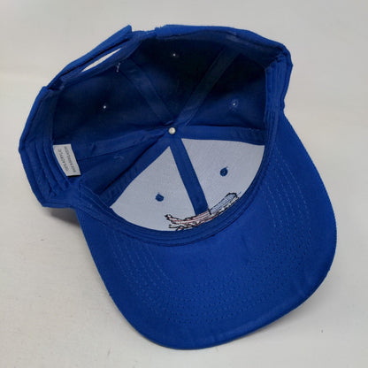 Since 1776 Strapback Hat Blue One Size Adjustable Embroidered Patriotic 6 Panel