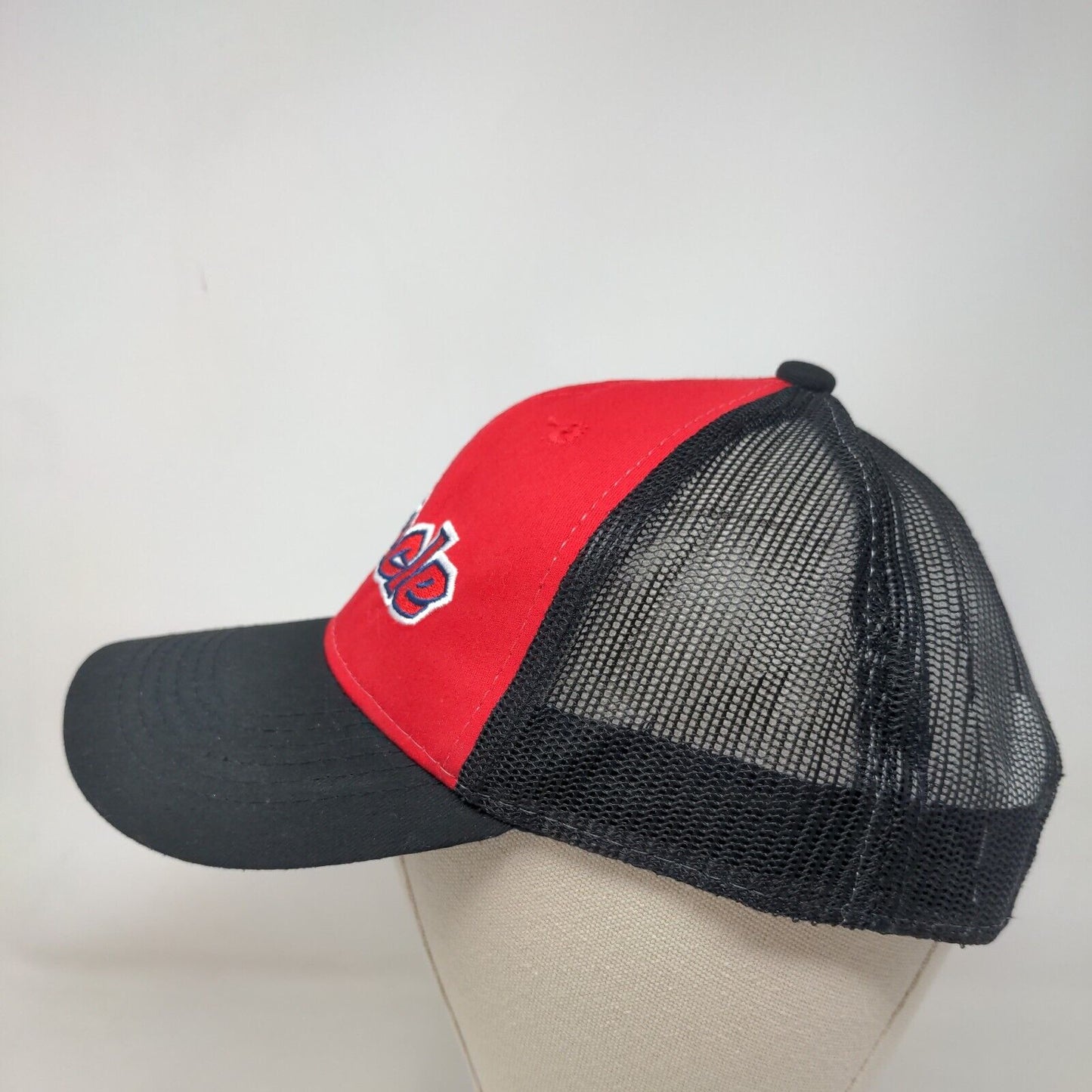 Miracle Snapback Mesh Back Trucker Hat Black OSFM Palm Tree Colorblock