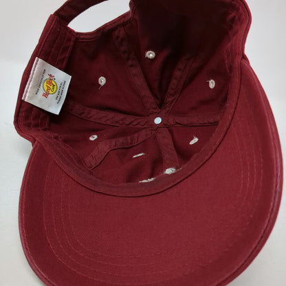 Hard Rock Cafe Baseball Cap Red One Size Embroidered Guitar Logo London DC Hat
