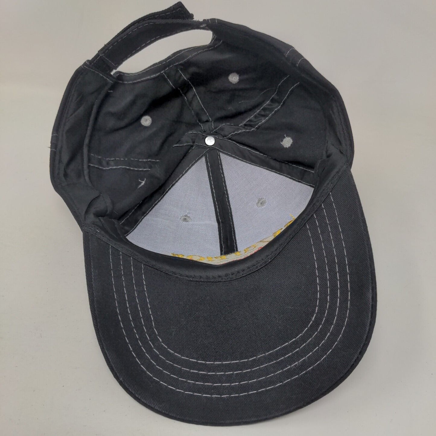 Warrior Custom Golf Strapback Hat Black One Size Adjustable Embroidered