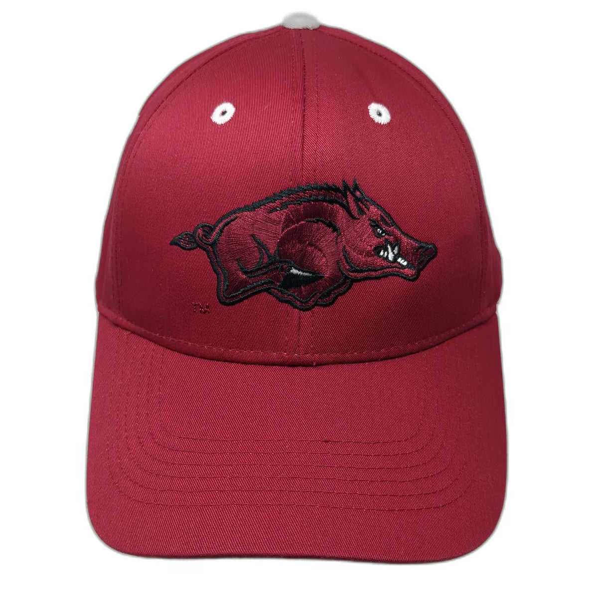 Arkansas Razorbacks NCAA Top of the World Red One Size Baseball Cap Hat Hog Logo