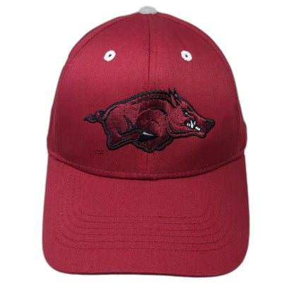 Arkansas Razorbacks NCAA Top of the World Red One Size Baseball Cap Hat Hog Logo