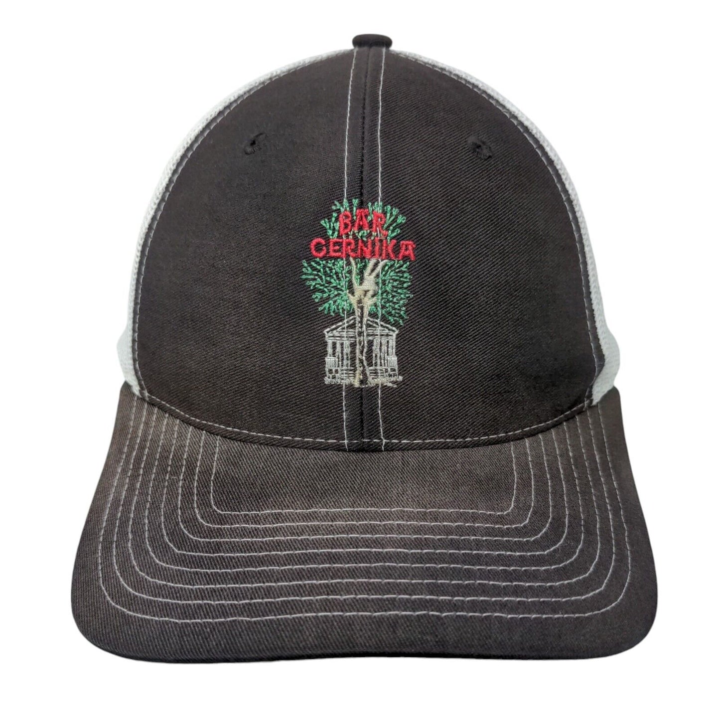 Bar Gernika Snapback Mesh Back Trucker Hat Black Adjustable Richardson