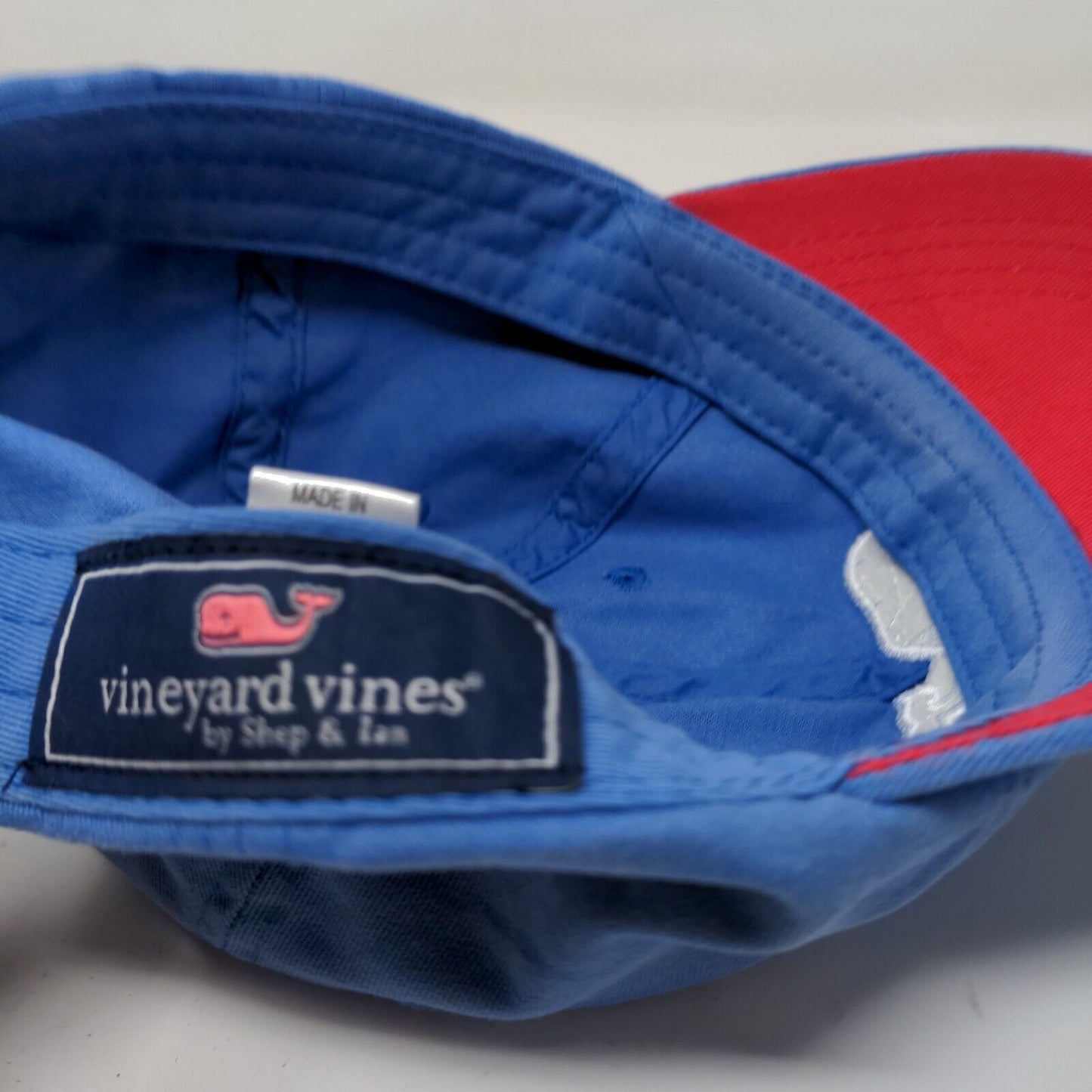 Vineyard Vines Shep & Ian Men's Slideback Hat Blue Adjustable Embroidered Logo