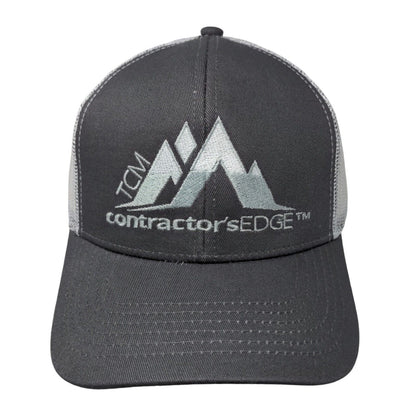 TCM Contractor's Edge Snapback Trucker Hat Gray OSFM Mesh Back Outdoor Cap