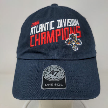 '47 Brand Men's Slideback Hat Blue OS 2016 Atlantic Division Florida Panthers