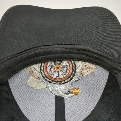 Native Pride Baseball Cap Black One Size Eagle Medicine Wheel Strapback Hat