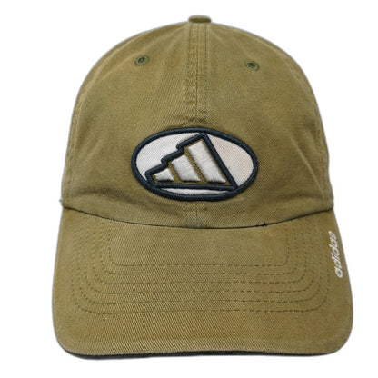 Adidas Baseball Cap Green One Size Mountain Logo Slideback Hat Adjustable Cotton