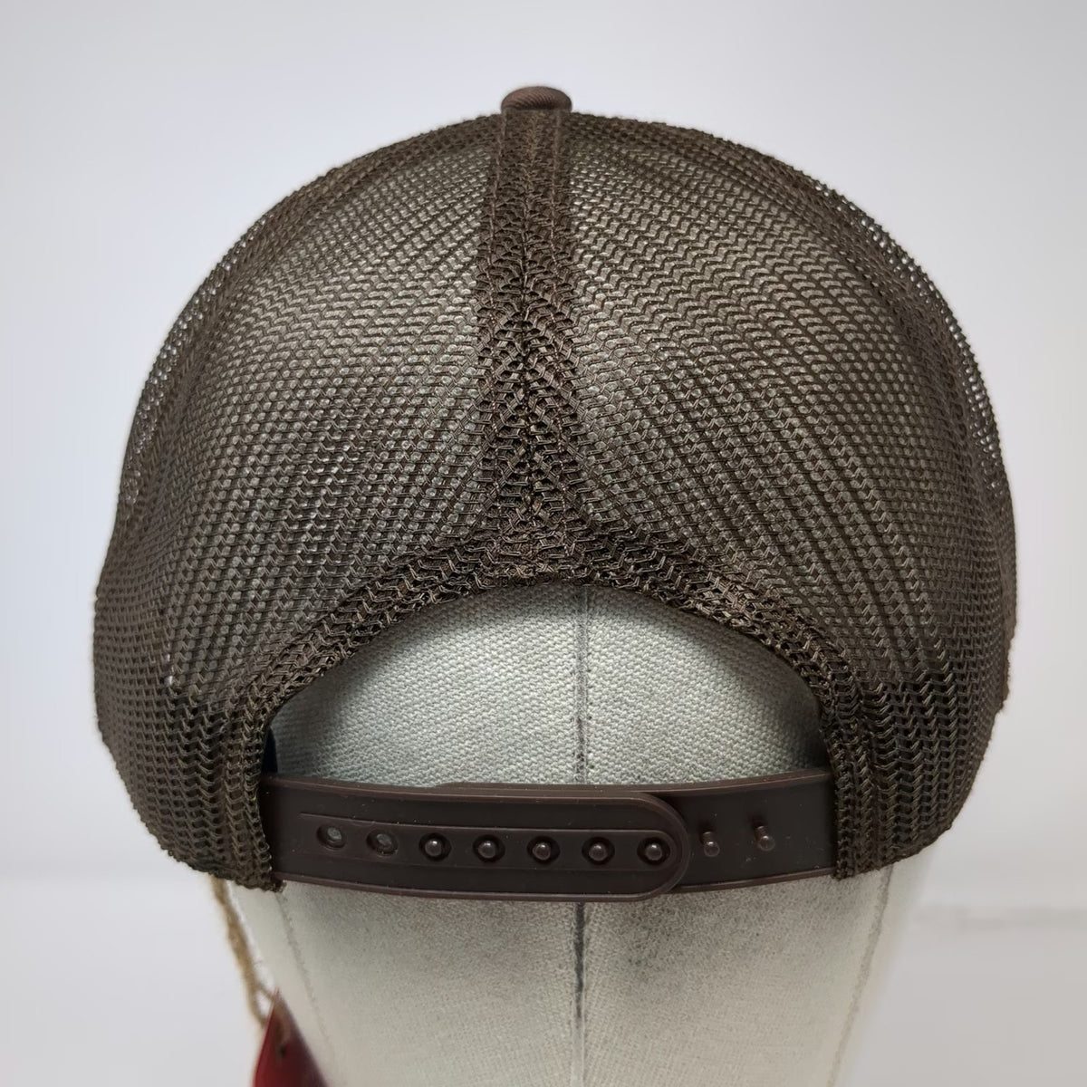 American Needle Trucker Hat Brown OS Waylon Ramblin Man Mesh Back Piping W/Tags