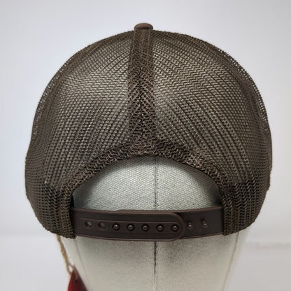 American Needle Trucker Hat Brown OS Waylon Ramblin Man Mesh Back Piping W/Tags