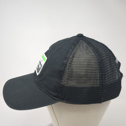 Spartan Flat Head Lake Montana Trucker Hat Black One Size Adjustable Mesh Back