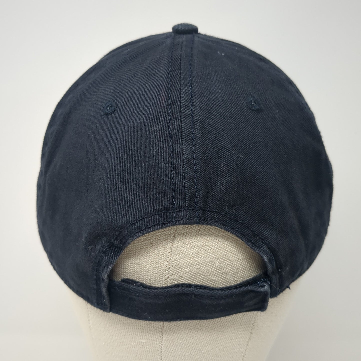 Timberland Strapback Baseball Cap Blue One Size Adjustable Leather Patch
