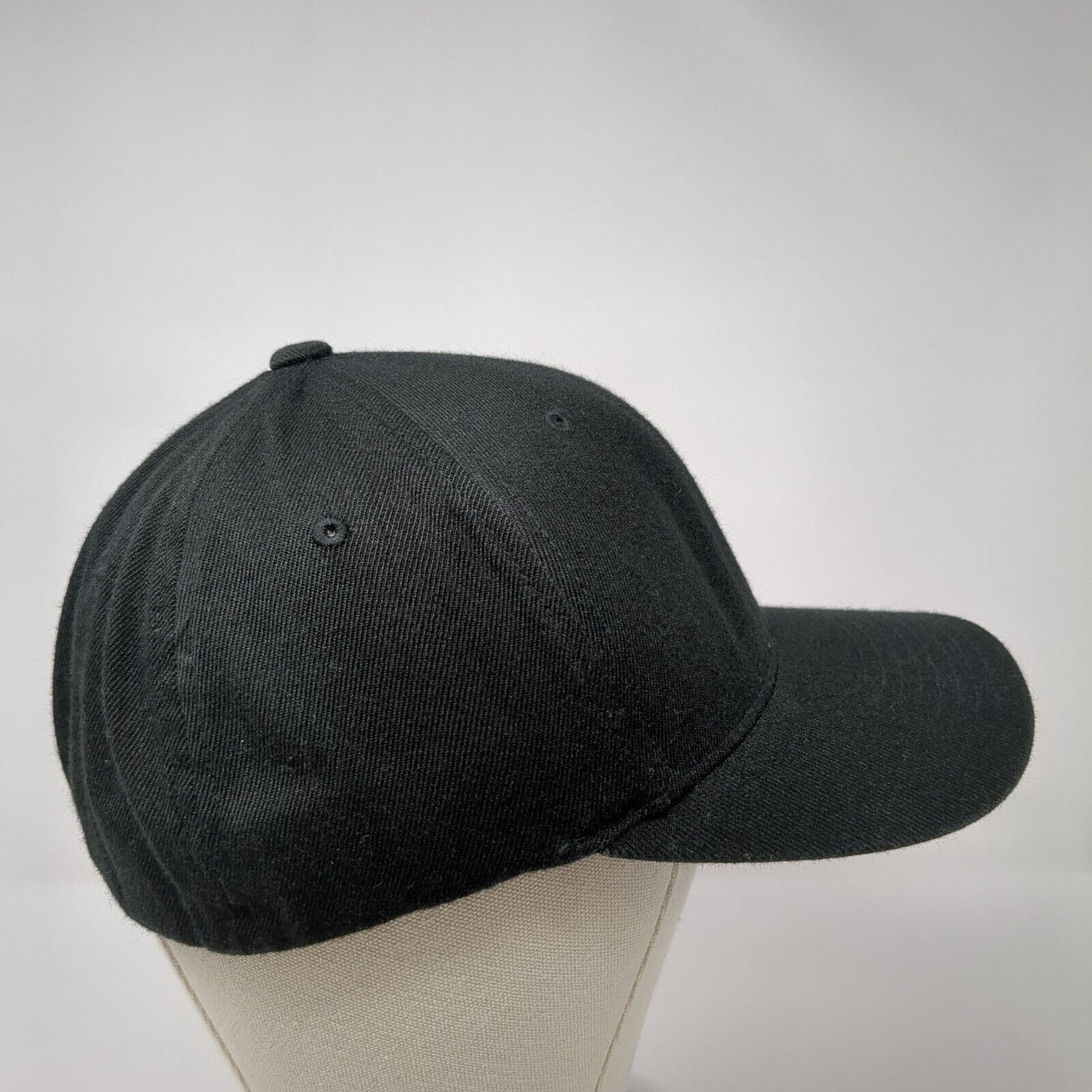 YE Young Enterprises Fitted Hat Black L-XL Embroidered Flexfit Yupoong