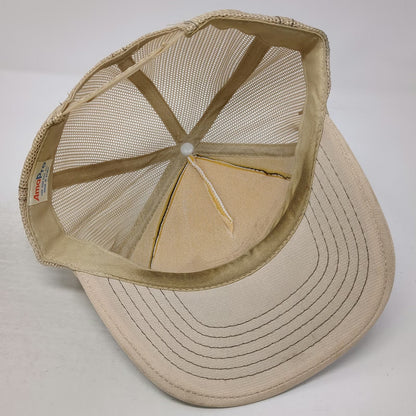 AmaPro Trucker Hat Beige One Size Scholzen Products Wholesale Elk Snapback Mesh