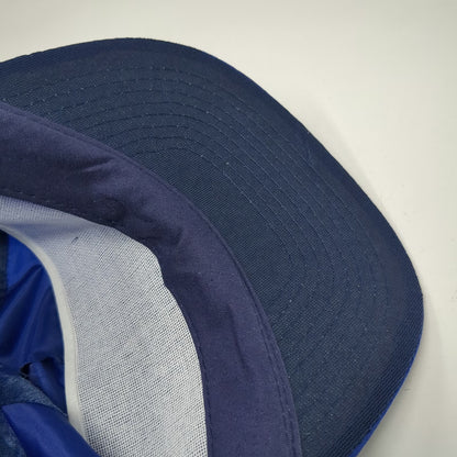 Mohr's 5 Panel Blue Hat One Size Kodiak Northwest Satin Rope Brim Logo Strap