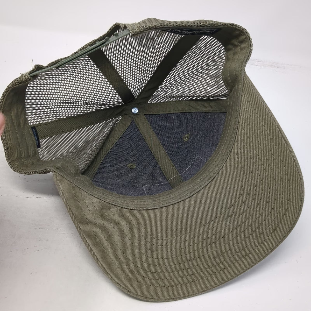 Richardson Trucker Hat Green One Size Hunters Warehouse HW Mesh Snapback Patch