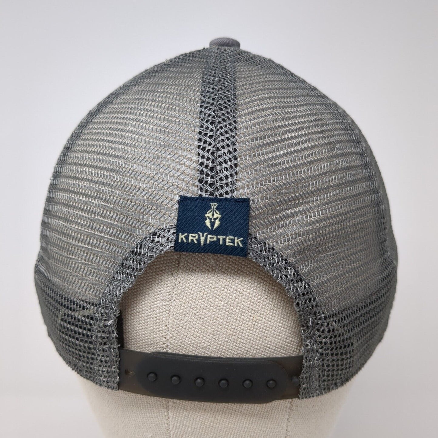 Kryptek Snapback Trucker Hat Gray One Size Mesh Back Outdoor Cap 6 Panel