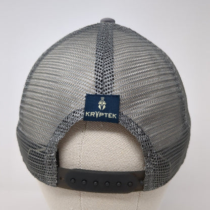 Kryptek Snapback Trucker Hat Gray One Size Mesh Back Outdoor Cap 6 Panel