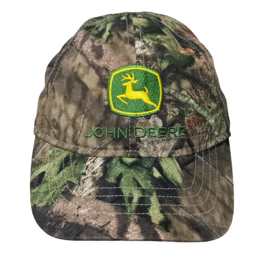 John Deere Boys Toddler Stretchy Hat Camo Size OS Embroidered Logo Cotton Blend