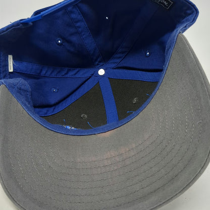 Richardson Snapback Hat Gray Blue One Size Melton Truck Lines Embroidered